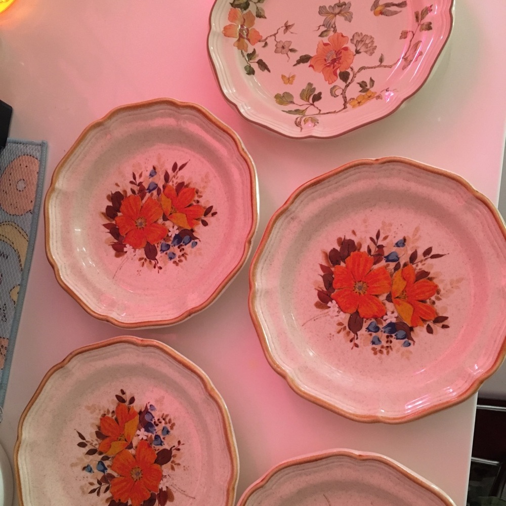 Mikasa plates, only one has a chip.